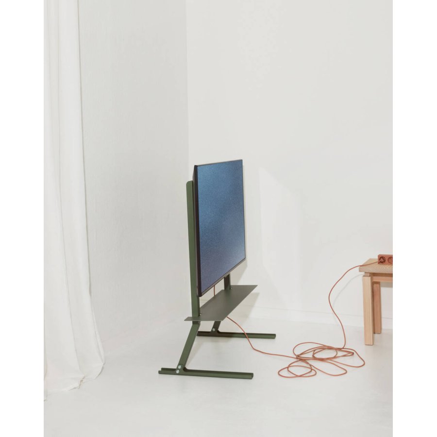 Pedestal Bendy Tall TV-Ständer H100 cm, Mossy Green