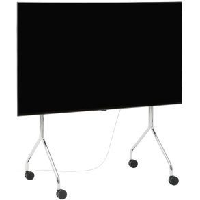 Pedestal Moon Rollin' TV-Stander H107 cm, Chrome