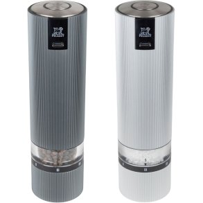 Peugeot Line Sense u'Select Elektrisk Salt- og Peberkv�rns�t H20,5 cm, Aluminium