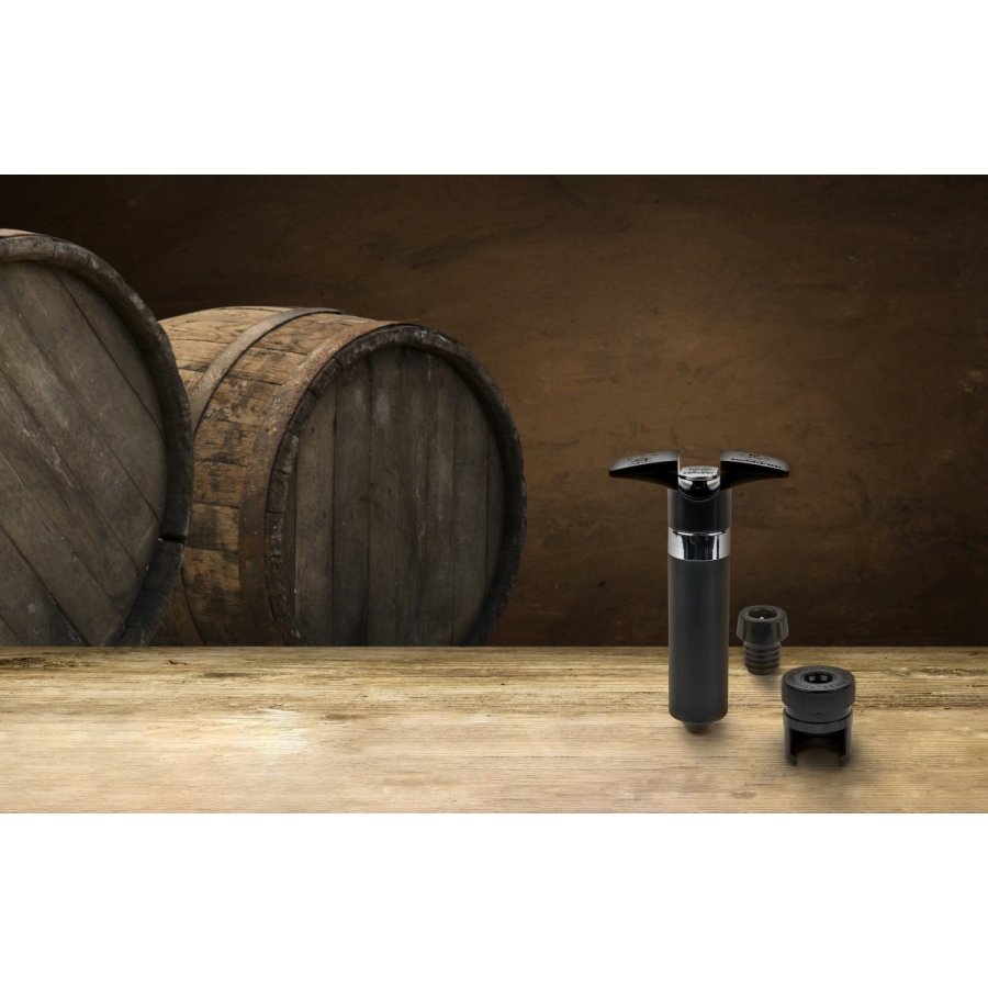 Peugeot Epivac Duo Wein- und Champagnerpumpe, Schwarz