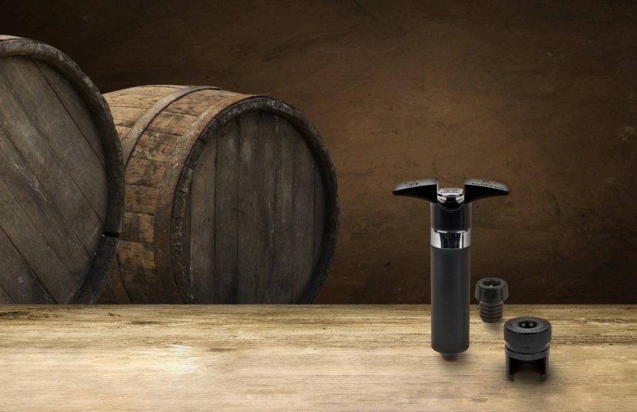 Peugeot Epivac Duo Wein- und Champagnerpumpe, Schwarz