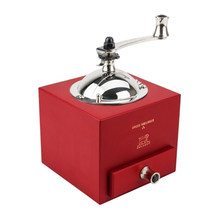 Peugeot Roellinger Pfeffermhle mit Griff 13 cm, ChiliRot