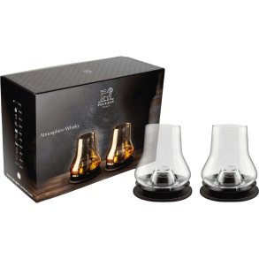 Peugeot Atmosphere Whiskyglas m. Glasbrikker 2 stk. 29 cl, Noir Mat