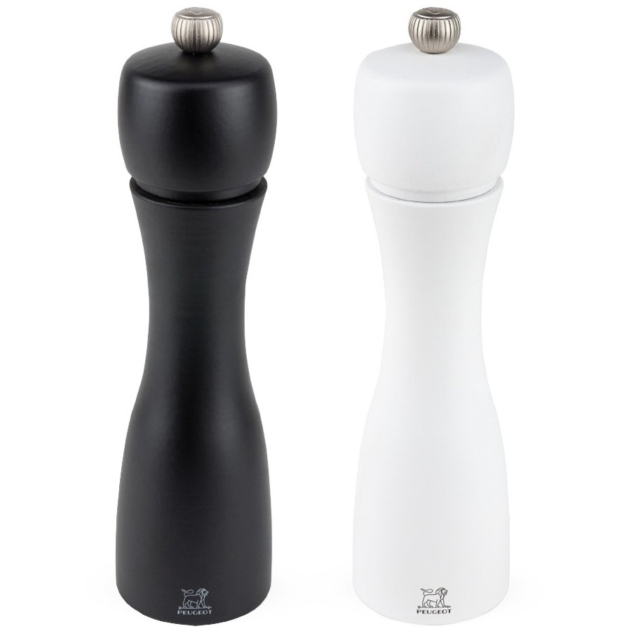 Peugeot Tahiti Salt- og Peberkvrnest 20 cm, Sort/Hvid