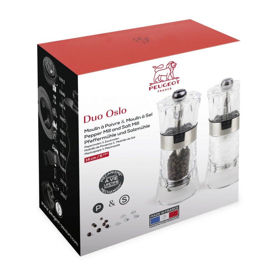 Peugeot Oslo Salt- og Peberkvrnest 14 cm, Klar