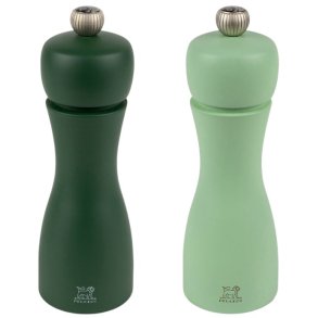 Peugeot Tahiti Salt- og Peberkvrnest 15 cm, Moss Green/Mint Green