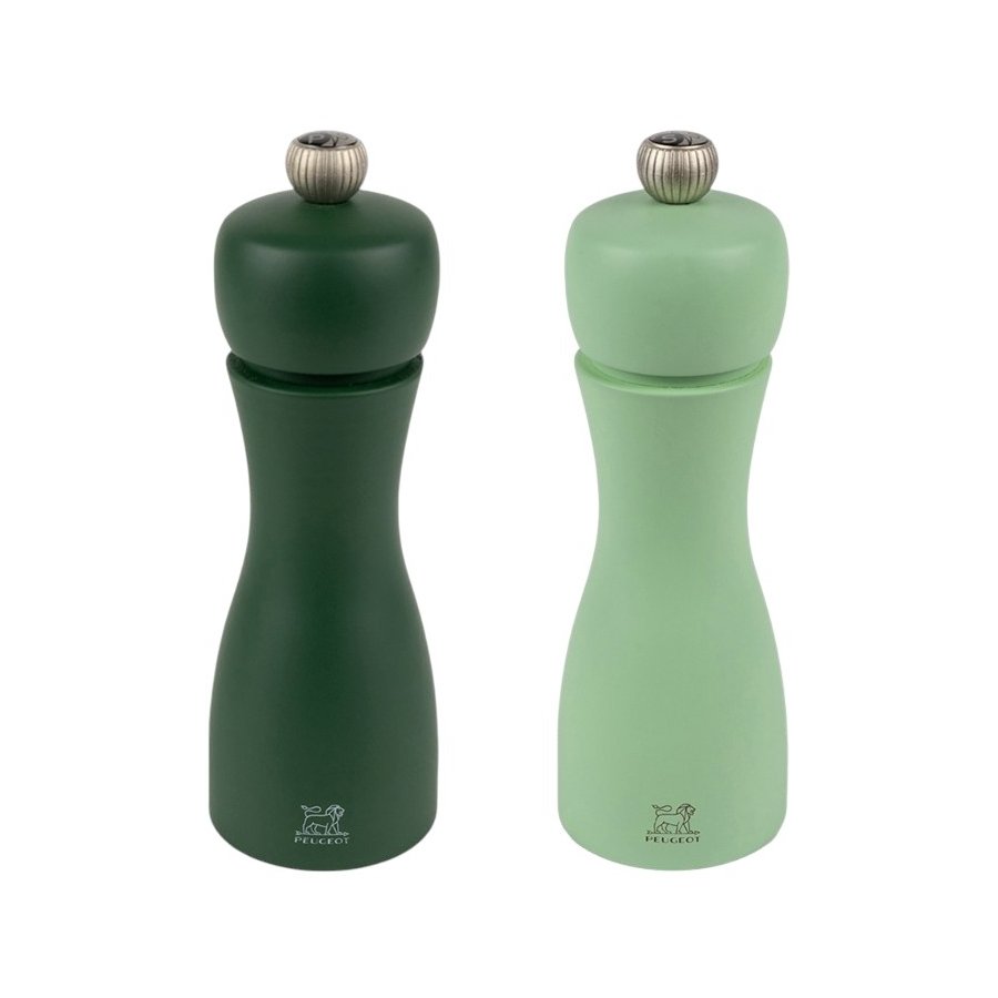 Peugeot Tahiti Salt- og Peberkvrnest 15 cm, Moss Green/Mint Green