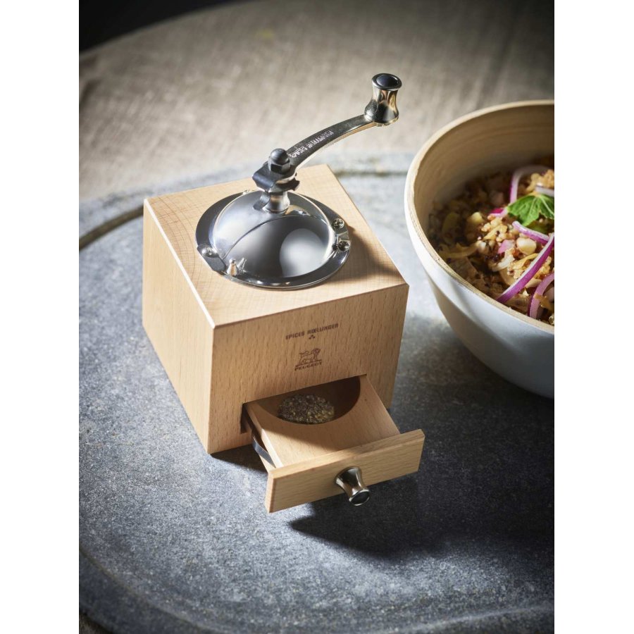 Peugeot Roellinger Pfeffermhle mit Griff 13 cm, Natur