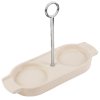 Peugeot Linea Plateau Salt- og Peberbakke 21,2x16 cm, Ecru