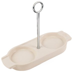 Peugeot Linea Plateau Salt- og Peberbakke 21,2x16 cm, Ecru