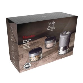 Peugeot Maestro Gaveske m. Saltkvrn, Saltkorn og Opbevaringsglas