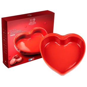 Peugeot Appolia Hjertefad 25x25,8 cm, Rd