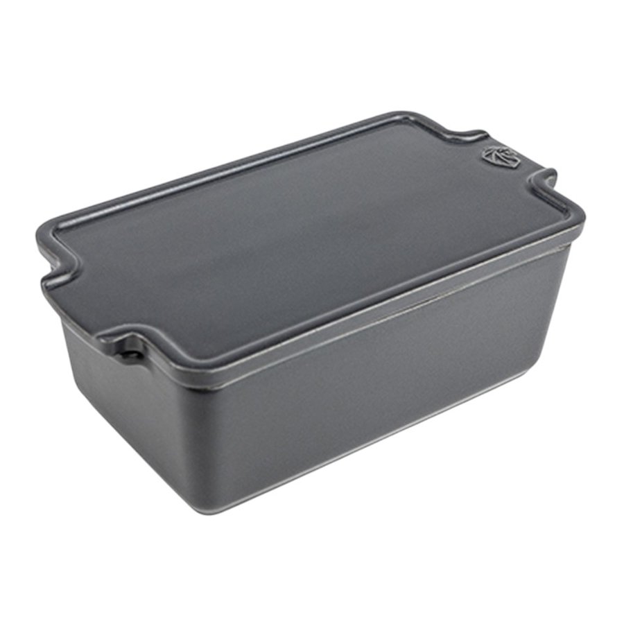 Peugeot Appolia Terrine mit Deckel und Presse, Schiefer
