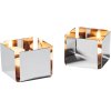 Philippi PEP Kerzenhalter 2 Stk. H4 cm, Blankstahl