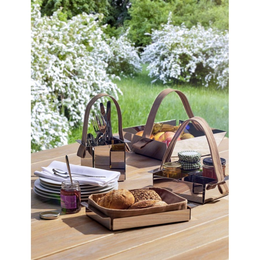 Philippi A TAVOLA Bestikholder H11 cm, Blankt Stl
