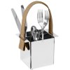 Philippi A TAVOLA Bestikholder H11 cm, Blankt Stl