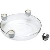 Philippi ARENA Skl/Fyrfadsstage 30 cm, Klar/Krom