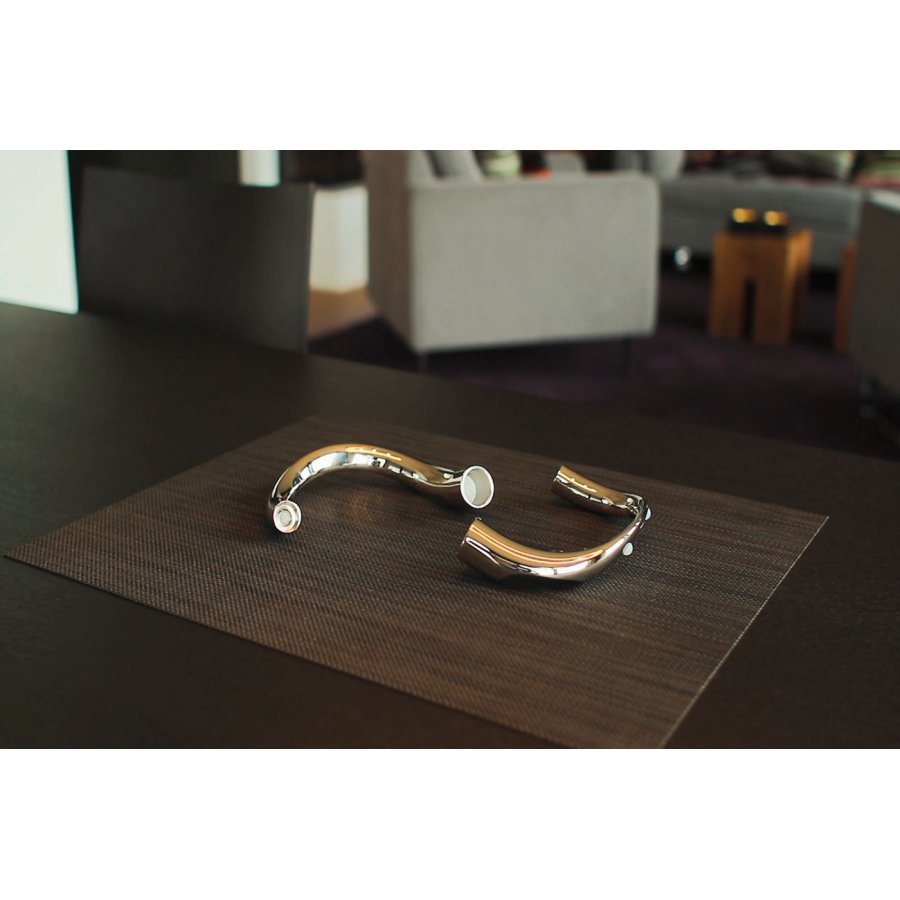 Philippi BOW Kerzenständer 2-teilig 17 cm, Blank