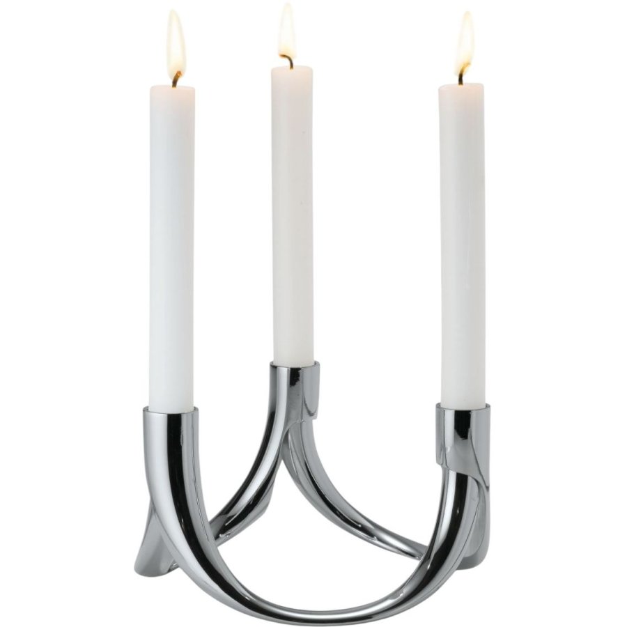 Philippi BOW Kerzenstnder 3-teilig 19 cm, Blank