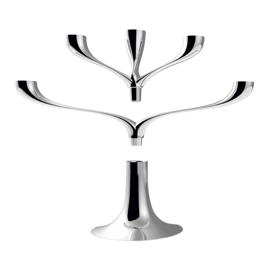 Philippi CANDELABRA Kerzenständer H20 cm, Chrom