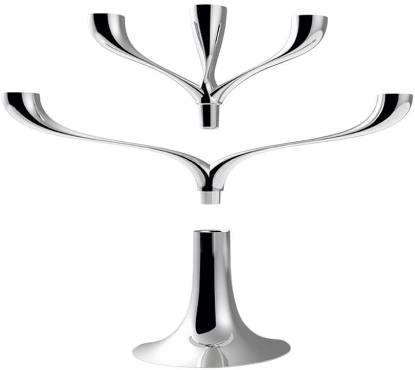 Philippi CANDELABRA Kerzenständer H20 cm, Chrom