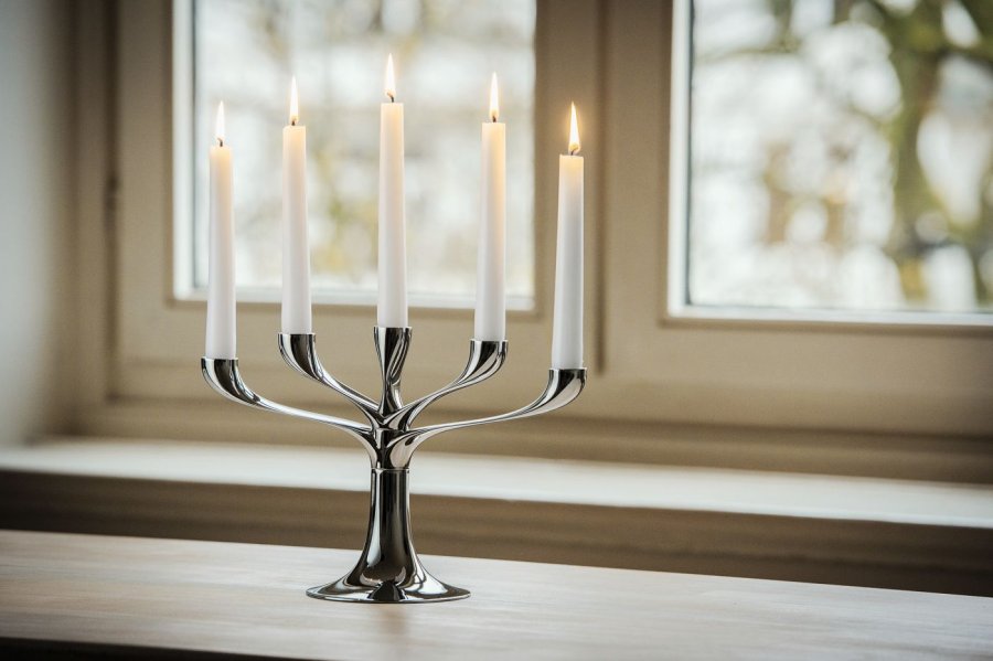 Philippi CANDELABRA Kerzenständer H20 cm, Chrom