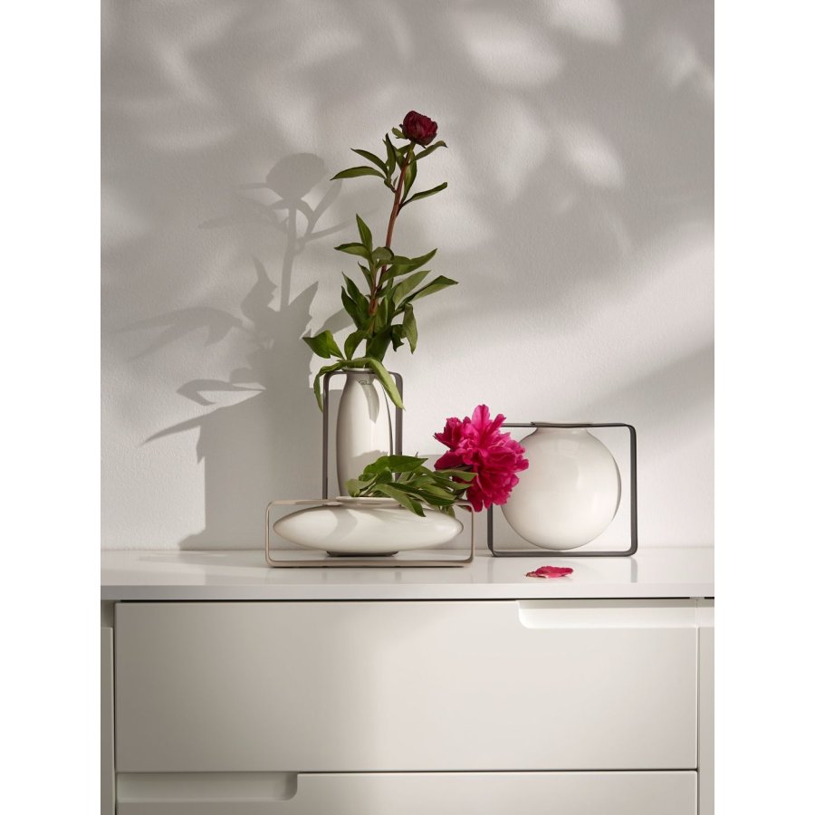 Philippi FLOAT Vase H23 cm, Hvid/Stl