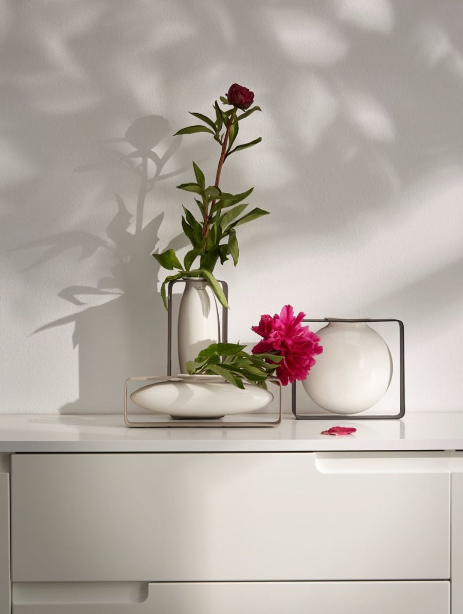 Philippi FLOAT Vase H23 cm, Hvid/Stl