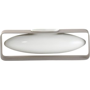 Philippi FLOAT Vase H8 cm, Wei/Stahl