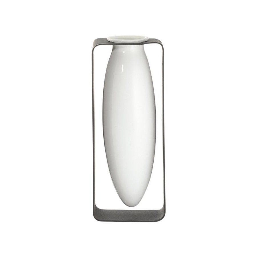 Philippi FLOAT Vase H23 cm, Hvid/Stl