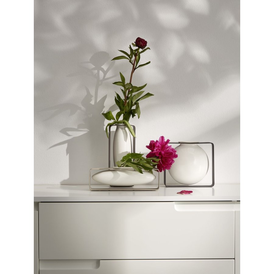 Philippi FLOAT Vase H23 cm, Hvid/Stl
