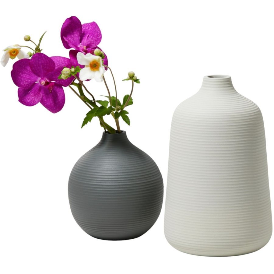 Philippi LIM Vase H16 cm, Mrkegrn