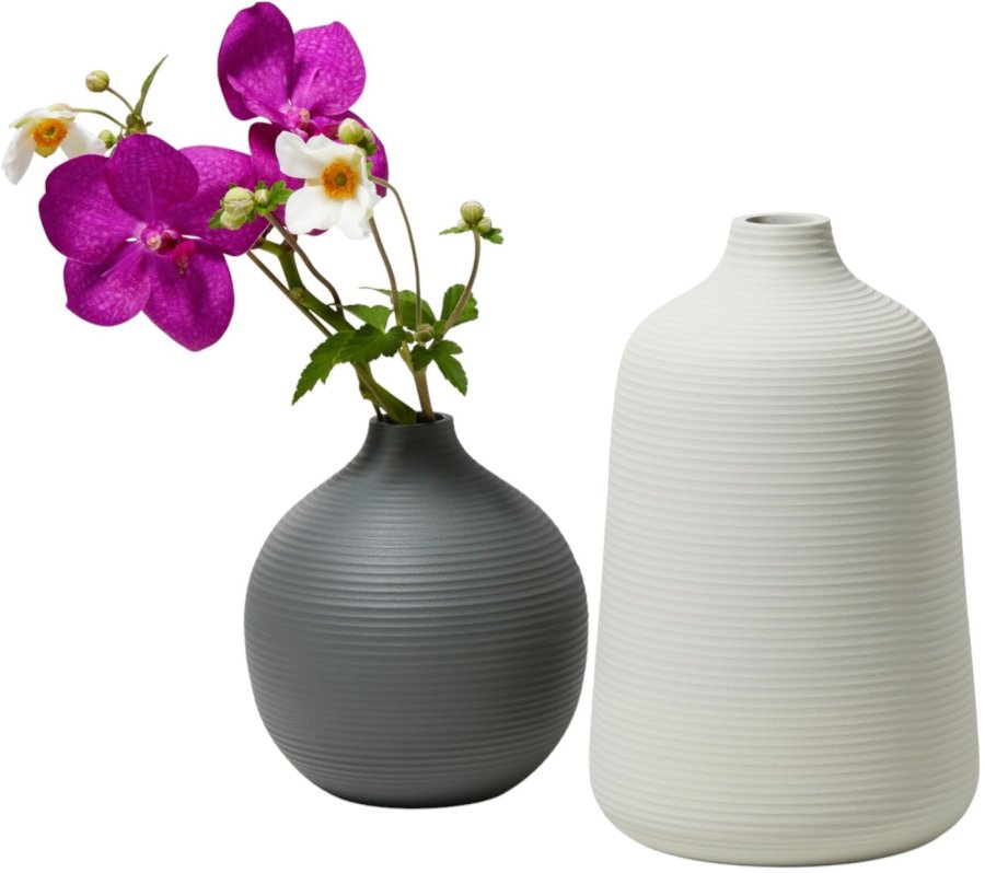 Philippi LIM Vase H25 cm, Creme/Antracitgr
