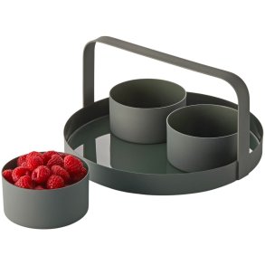 Philippi CLARA Snackbakke m. 3 Skle 4 Dele, Dark Grey