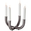 Philippi SALONE Lysestage H12 cm, Sort