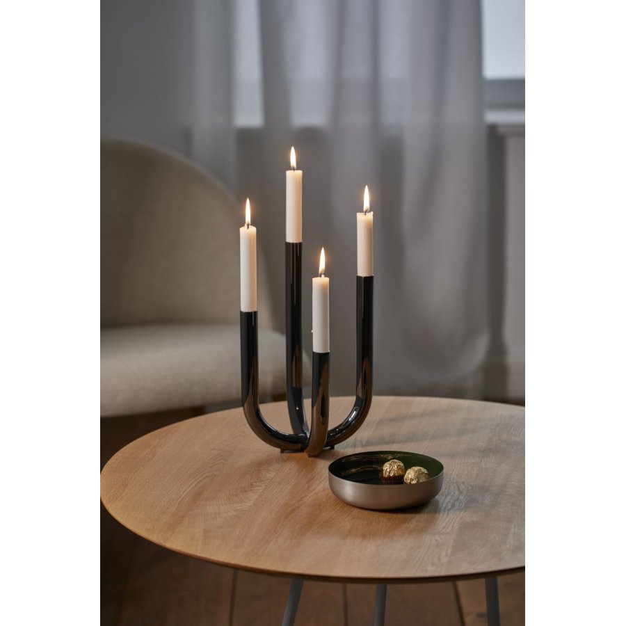 Philippi FESTIVE Lysestage H30 cm, Sort