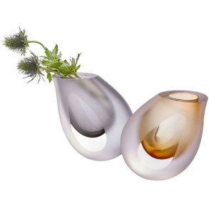 Philippi OCCHIO Vase H12 cm, Smoke Grey