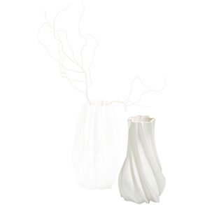 Philippi PLISSEE Vase H30 cm, Wei