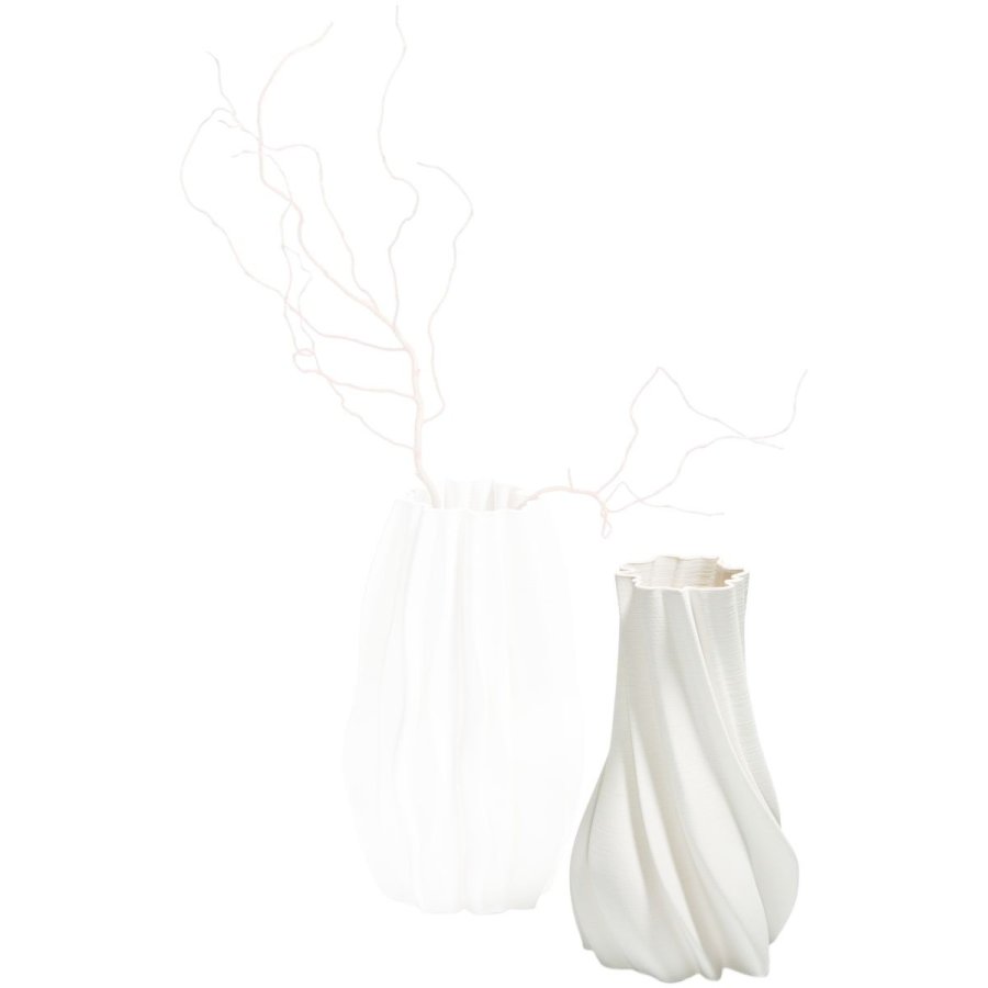 Philippi PLISSEE Vase H30 cm, Hvid