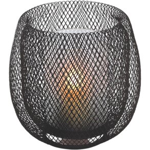 Philippi MESH Lanterne H19 cm, Sort