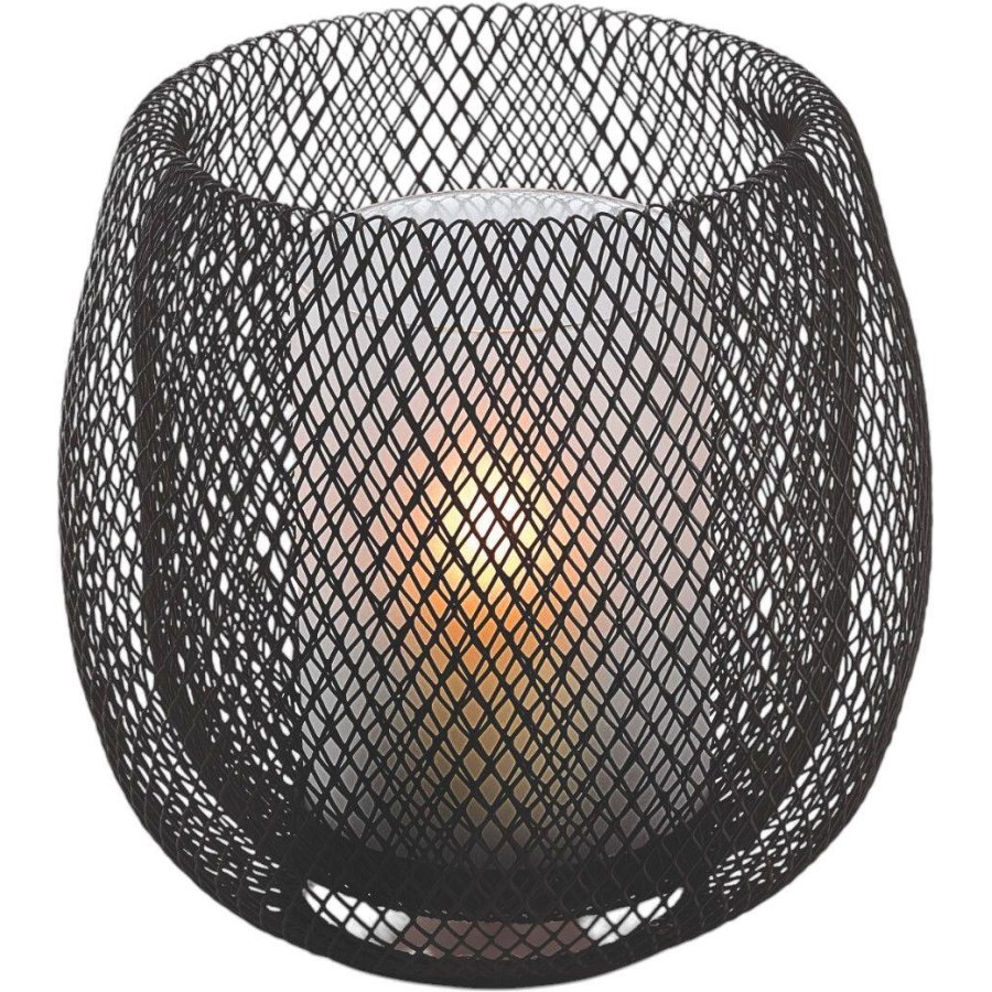 Philippi MESH Laterne H19 cm, Schwarz