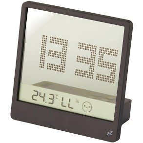 Philippi TIME Ur m. Termometer og Hygrometer, Sort