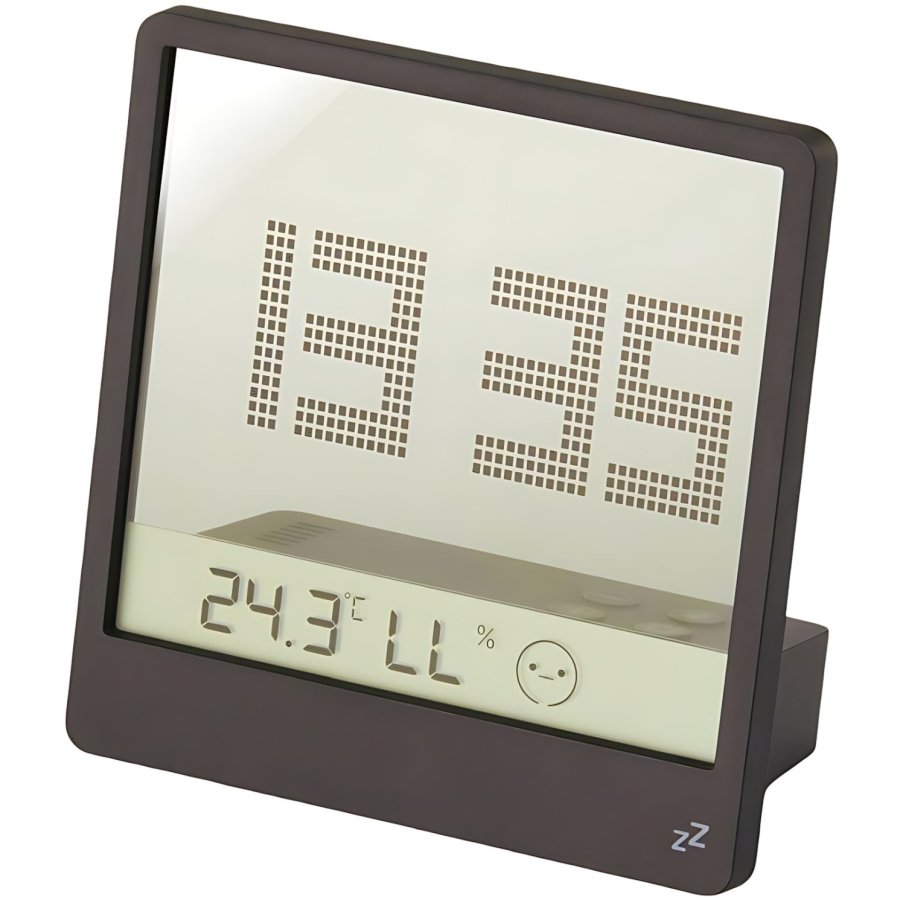 Philippi TIME Ur m. Termometer og Hygrometer, Sort