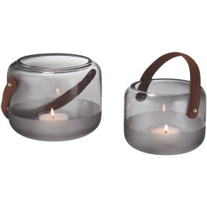 Philippi MARLON Lanterne H14 cm, Smoke