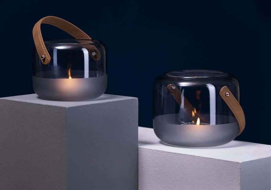 Philippi MARLON Lanterne H14 cm, Smoke