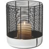 Philippi LUNA Lanterne H21 cm, Blank/Sort
