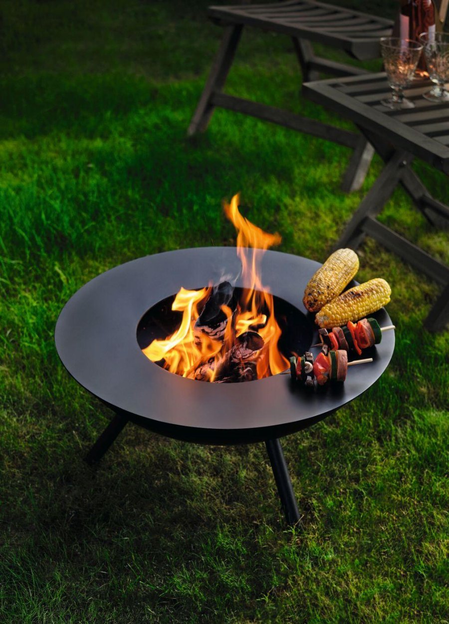 Philippi FLAMES Lagerfeuerschale 56 cm, Schwarz