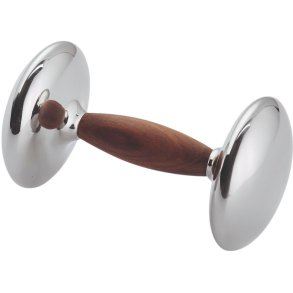 Philippi STUDIO Designer-Hantel 18 cm, Blankstahl/Palisander