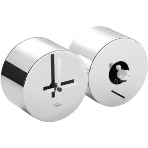 Philippi CUCULO Kuckucks Wanduhr 24 cm, Chrom