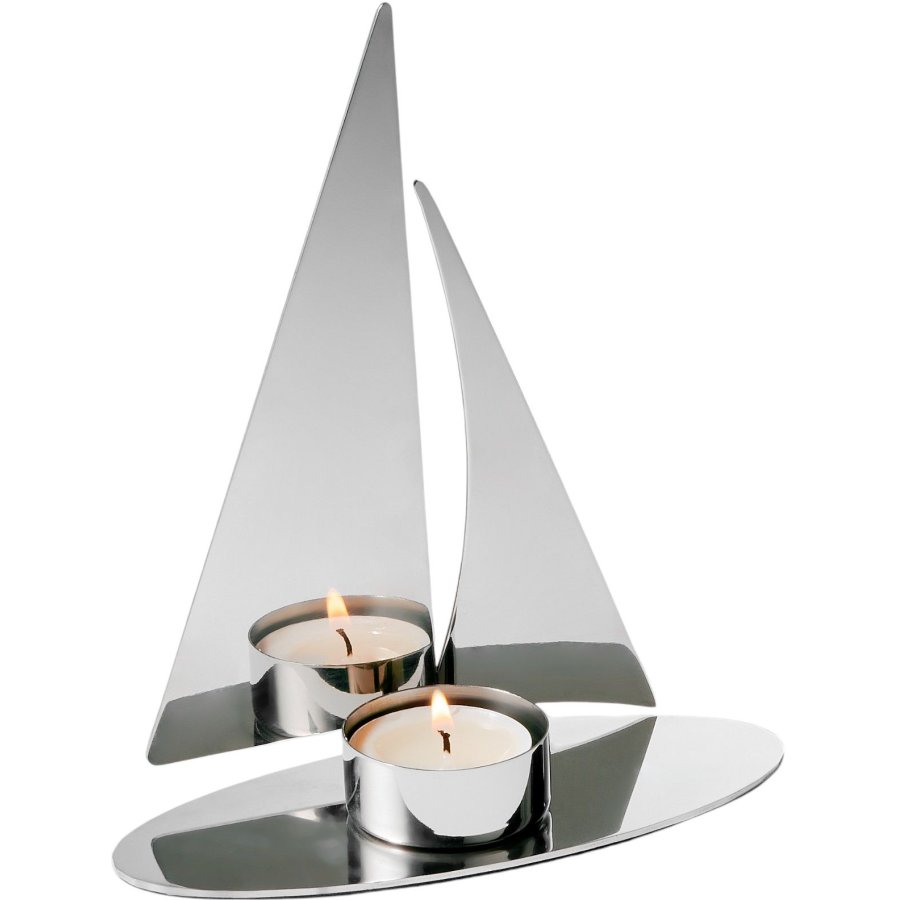 Philippi REGATTA Fyrfadsstage H18 cm, Blankt Stl